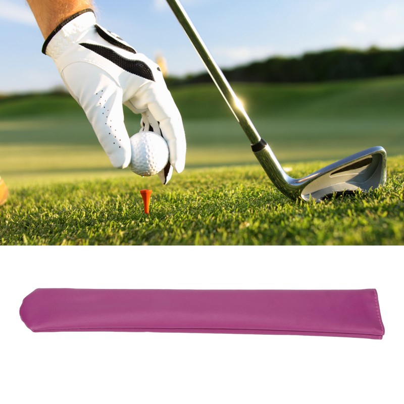 Golf Alignment Stick Holder Cover PU Leather Golf Alignment Stick