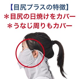 PDP x Yakenu PTA-M17 Collaboration Collaboration Eye Plus No Stifling Repeated Washable Sun Shade UV Protection Sunburn Prevention Prevention Mask Face Cover, navy