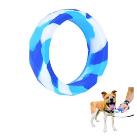 Sweet Paws Chunky Teething Rings for Dogs, Bracelet Food-Grade Silicone Puppy Chew Toys for Large Puppies, Durable Dog Ring Toy for Medium Large Dogs, Puppy Teething Chews - Blueberry Smoothie