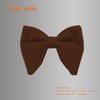 Dan Smith Plain Large Pretied Bowties For Men Plush Oversized