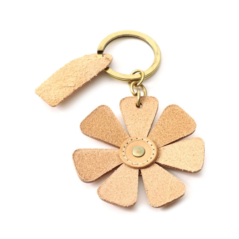 IL BISONTE Key Ring, Keychain, Leather, Genuine Leather, Cowhide Leather,