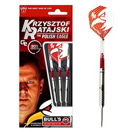 Bull's Unisex - Adult Krzysztof Ratajski G2 Soft Dart, Tungsten 18g, Silver