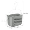 Gatuida Plastic Storage Basket with Hook, Hanging Shower Kitchen Organizer,