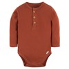 Gerber Baby Boys' 2-Pack Bodysuits, Rust Oatmeal Heather, 6-9 Months
