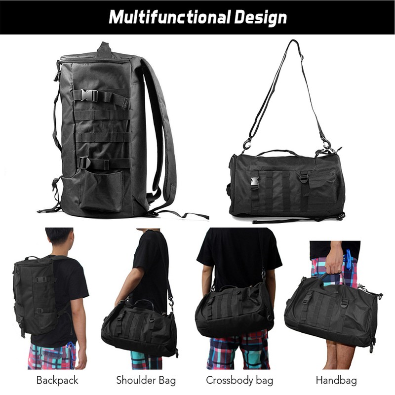 Multi-functional Large Capacity Fishing Backpack Outdoor Travel Camping Fishing Rod
