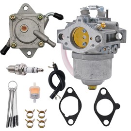 FINDCARB 15003-2153 Carburetor Fit for Kawasaki FC420V FC400V 4 Stroke Engines Replace 15001-2972 15003-2154 Carb with Fuel Pump
