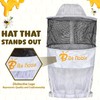 Three Layer Ventilated Beekeeping Veil in Round (White)
