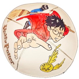 Hand-painted Kippah (Yarmulke) with Harry the Magician 1