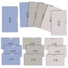 [LOE] Loe Card Case, RFID Magnetic, Skimming Prevention, Credit Card, My Number Card & Passbook Size (Nordic Pattern, 3 Color Set)