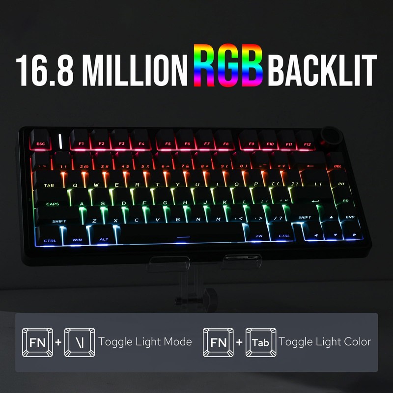 EPOMAKER x Aula F75 Gasket Mechanical Keyboard, 75% Wireless Hot