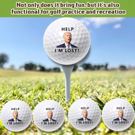 botogift 4 Pcs Funny Golf Balls for Birthday, Father’s Day Christmas Novelty Golfer Gift for Dad Coworkers Golfers Golf Lovers - Help I'm Lost