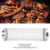 Barbecue Grilling Basket Cylinder Shaped Mesh Wire 304 Stainless Steel
