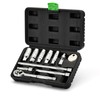 TecoTek 11-Piece Spark Plug Socket Set with 3/8" Drive Ratchet