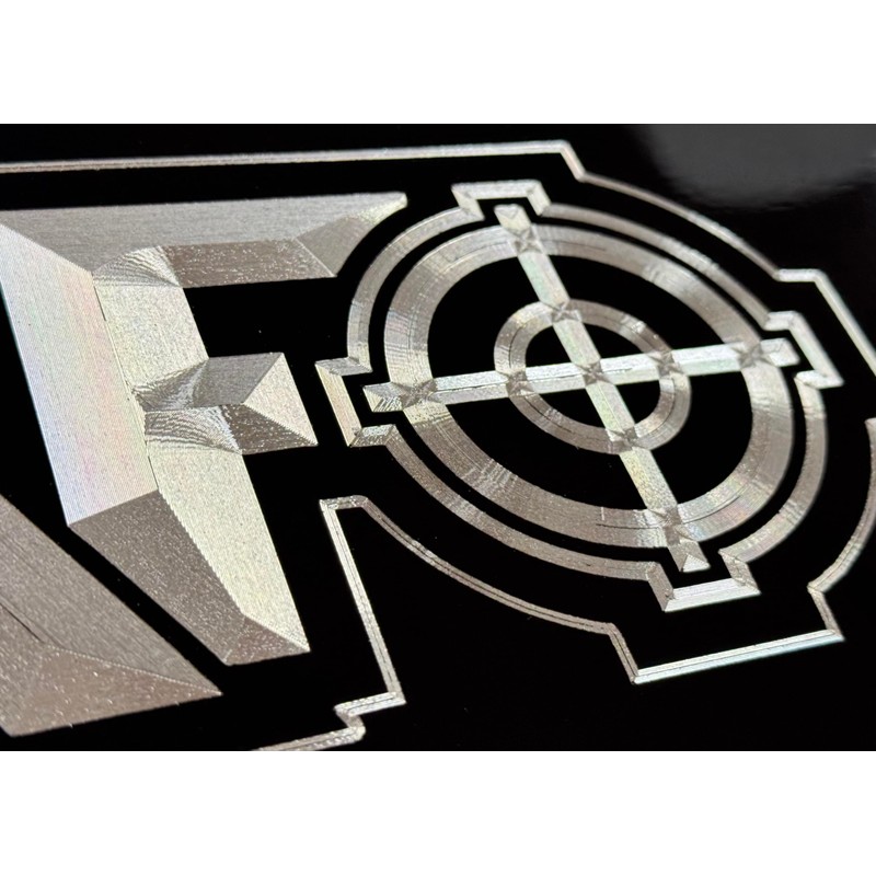 FAFO Scope Car Tag Diamond Etched Engraved Vanity Front Aluminum