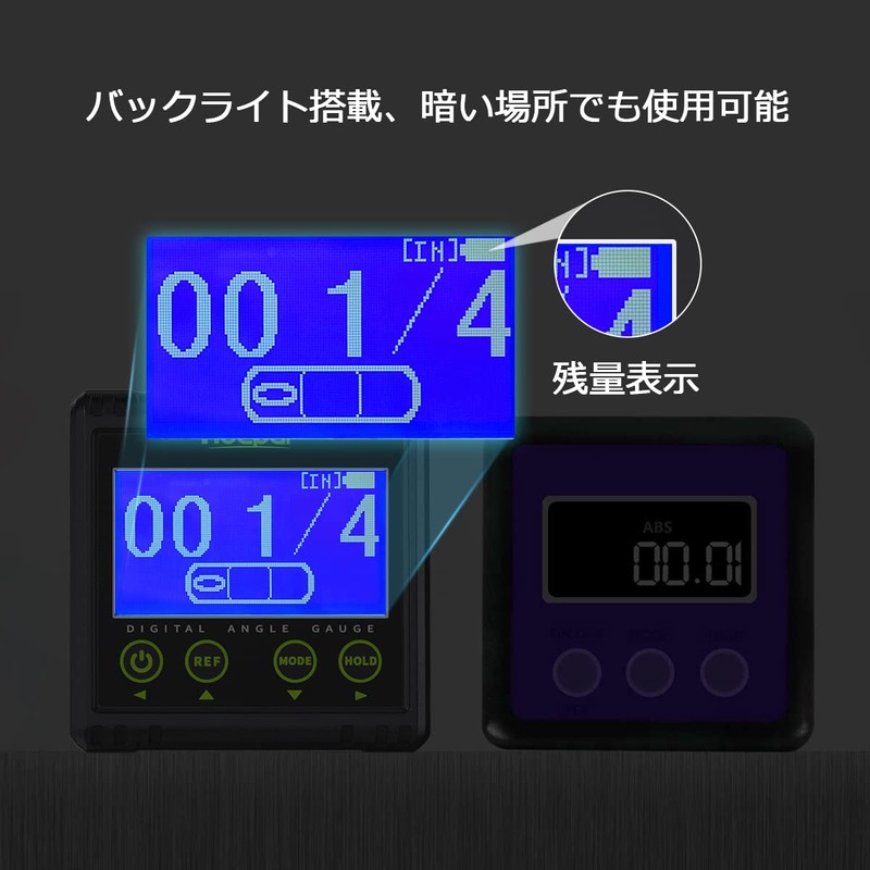 Huepar AG03 Digital Angle Meter, 2-Axis Level, Inclinometer, 2-in-1 Digital