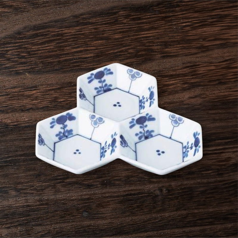 Takumikaze Arita Ware 5.1 inches (13 cm) Plate, Scale, Fuyo