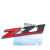 Yoaoo 1x Matt Black Red Grille Z71 Emblem Badge Compatible