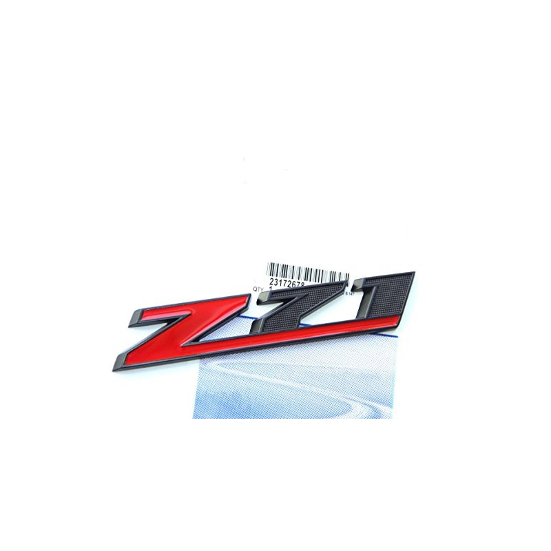 Yoaoo 1x Matt Black Red Grille Z71 Emblem Badge Compatible