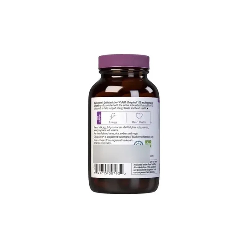 Bluebonnet Coq10 Ubiquinol Cápsulas 100 Mg 60 Cápsulas