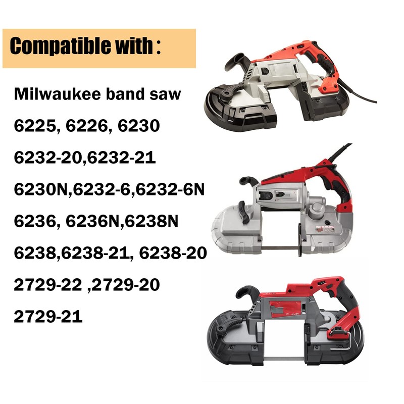 Replacement Milwaukee Pulley Tires 45-69-0010 for Milwaukee BandSaws Blade AO2807