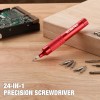 WORKPRO 24-in-1 Precision Screwdriver Multi-Bit Screwdrivers w/S2 Steel Bits Red