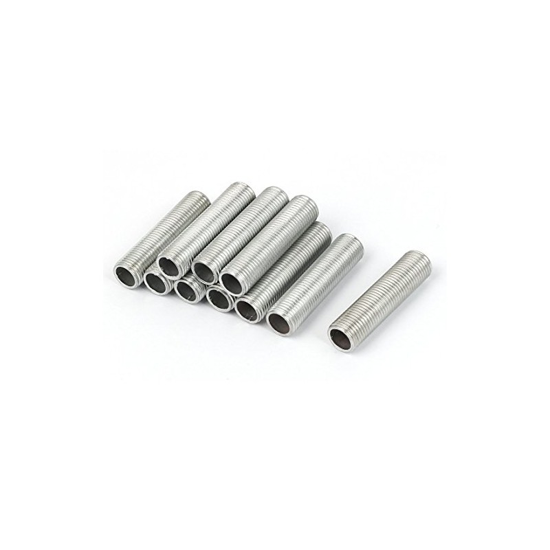 sourcing map M10 1 mm Pitch Thread Pipe Nipple for