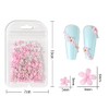 3D Flower Caviar Beads Nail Art Decals Charms for Nails,