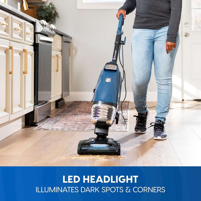 Vacmaster UB0302E Bagged Upright Vacuum Lightweight Cleaner 2-Motor Power Suction