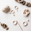 DDSHUN 20 Pcs Wooden Rings Unfinished Natural Wood Rings 55mm