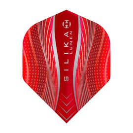 Harrows Dart Flight Silika Lumen Dart Flight Dart Flight Set for Soft Darts and Steel Darts (Number 2, Red)
