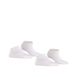 ESPRIT Ladies’ Trainer Socks, Double Pack Basic - White (White 2000) Plain Blickdicht, size: 35/38