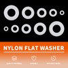 M12 Nylon Flat Washer, 12mm ID 24mm OD 2mm Thick