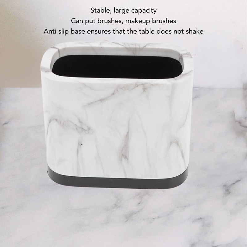 Marble Pattern Pen Holder Fashionable Minimalist Makeup Brush Holder Cup