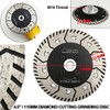 5”/125mm 2 in 1 Diamond Blade for Cutting and Grinding