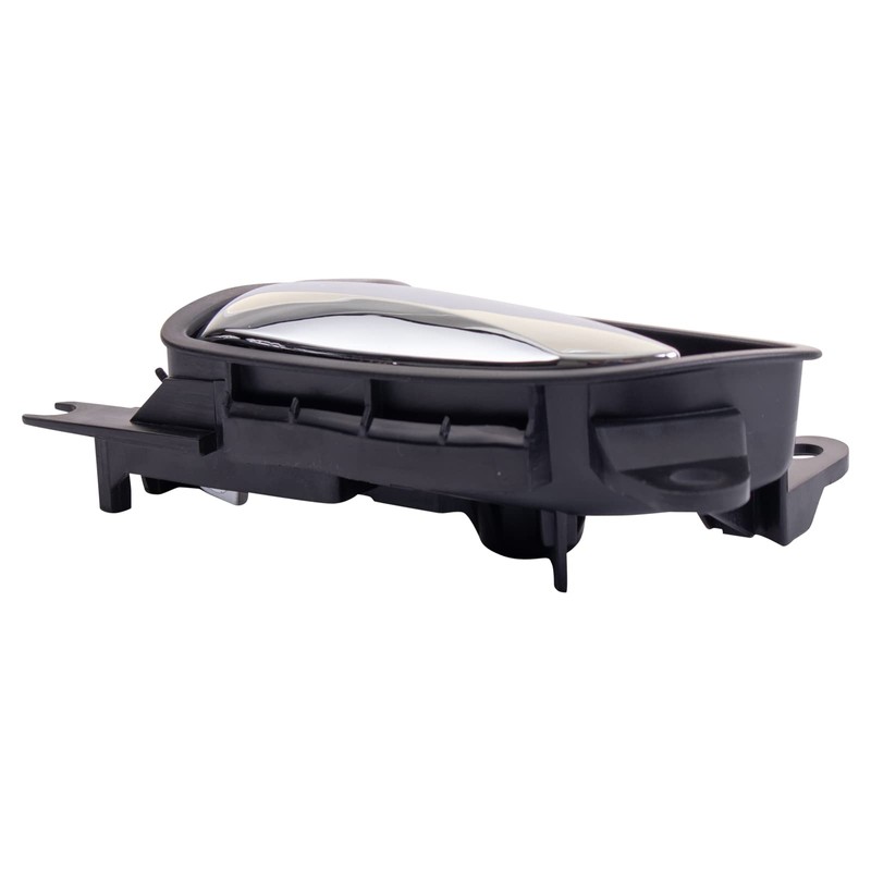 TRQ Front Left Interior Door Handle Chrome & Black Drivers