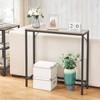 HOMCENES Narrow Console Table, with 2 Support Bar, 29.93" Small