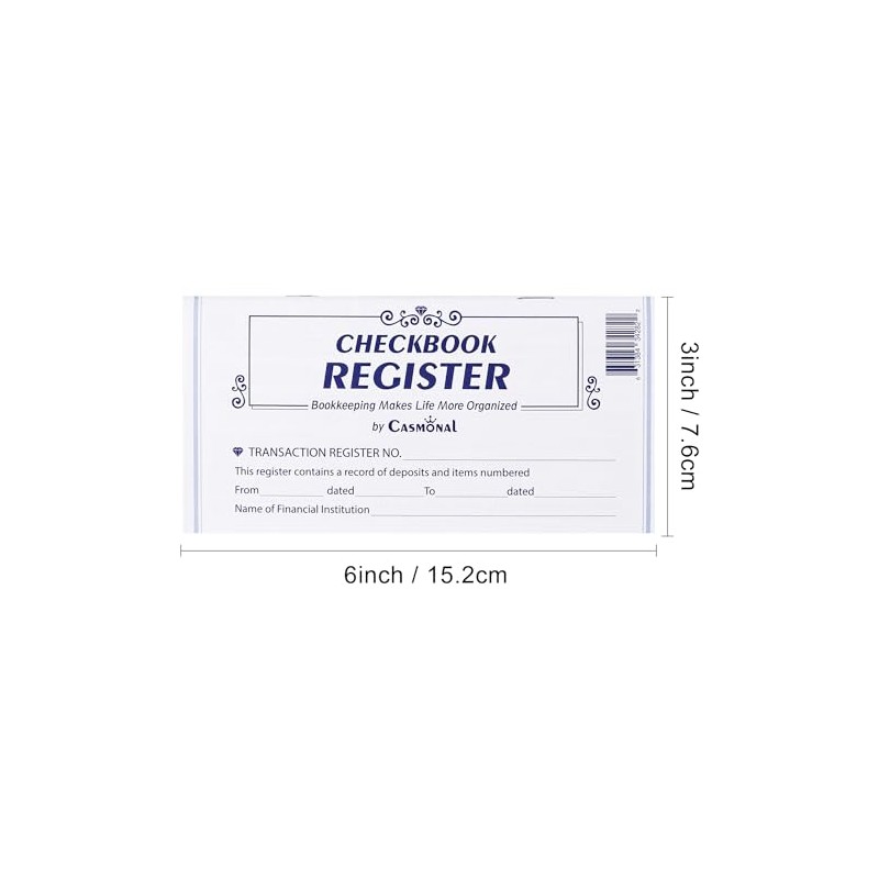 20 registros para chequera personal