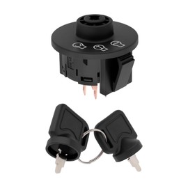 The Lord of the Tools 1 x 5-pin ignition starter switch replacement for ignition switch 430-120 117-2221 137-4100 1172221 1374100 compatible with Toro ZMaster TimeCutter Titan Exmark with 2 keys