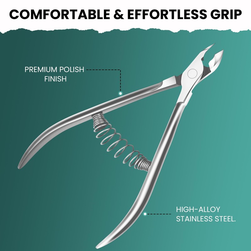 ASIPRO Professional Cuticle Nippers, Cuticle Scissors, Extra Fine, Professional Cuticle