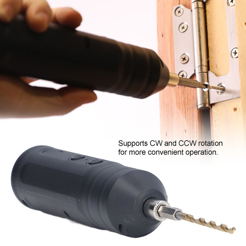 Electric Screwdriver Cordless with 3pcs Twist Drill Bit Tool Set