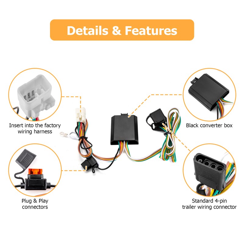 DYSO Trailer Wiring Harness ( For Subaru Crosstrek 2016-2024 )