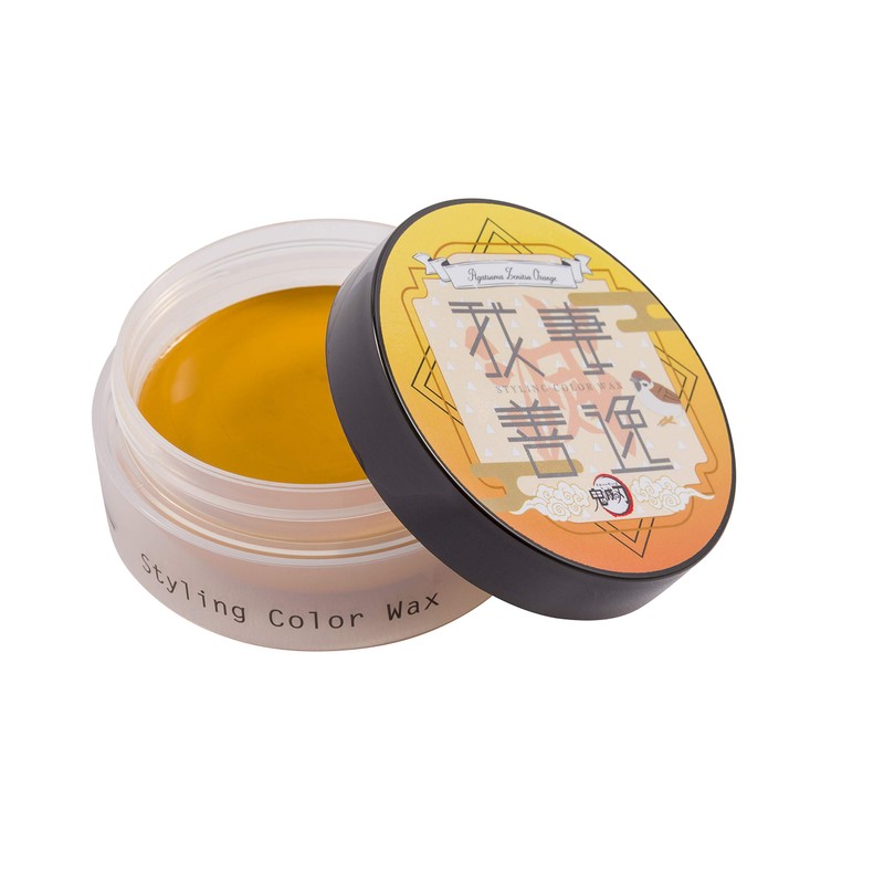 Demon Slayer Styling Color Wax, Zenitsu Agatsuma, Orange, 1.8 oz