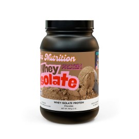 Dr. Pappy Dan's Shop Whey Isolate Protein Supplement (907g, 2lb) - Black tub + lid, NET WT 32 OZ (907g), Chocolate