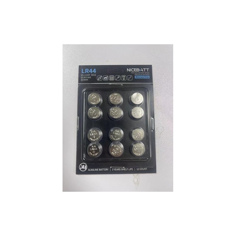lr44 Battery，12 Pack