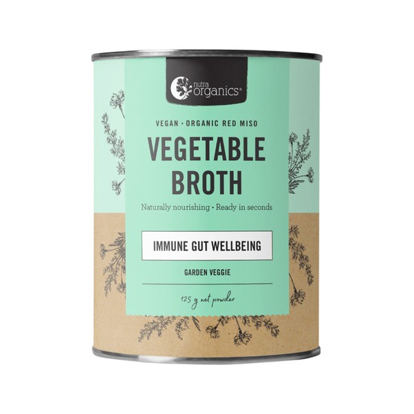 Nutra Organics Vegetable Broth Garden Veggie 125g