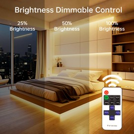 PSTAR COB LED Strip 2700 K, 5 m Dimmable 24 V Flexible COB LED Strip Light Set