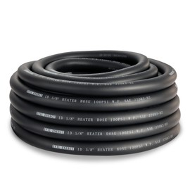 EVIL ENERGY 5/8" Heater Hose 50FT Coolant Radiator Straight 100PSI SAE 20R3 Black