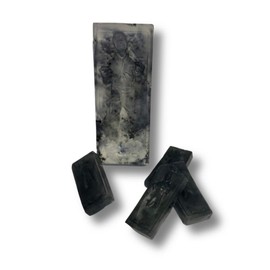 Large or Mini Han Solo in Carbonite Charcoal Infused Glycerin Soap - Space Party - Party Favors - Charcoal Coconut Soap (1 Large Bar Only)