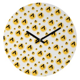 Deny Designs Allyson Johnson, Round Clock, Firefly Pattern, Round, 12"