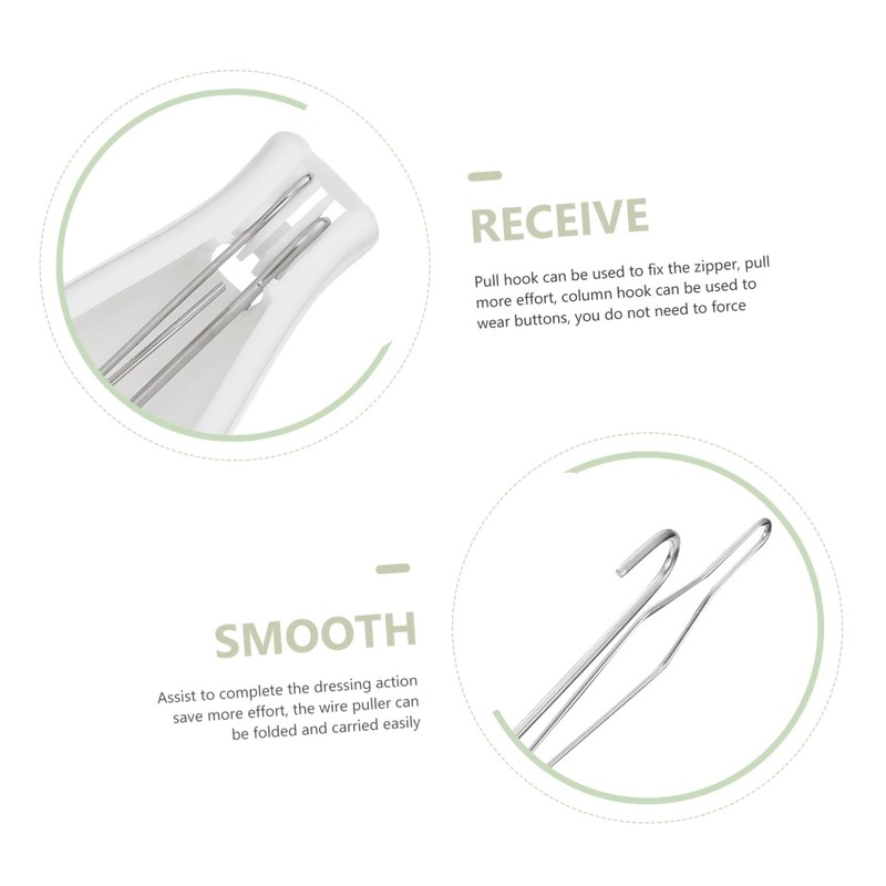 SAFIGLE Zipper Pulling Aid Tool One Handed Button Assist Device